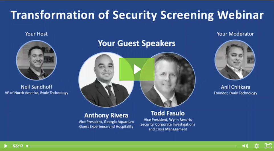 The Transformation of Security Screening and a Touchless Customer Journey