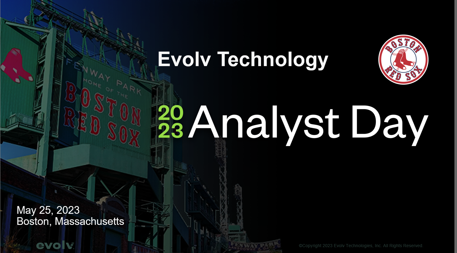 Evolv Technology to Host Analyst Day on May 25, 2023